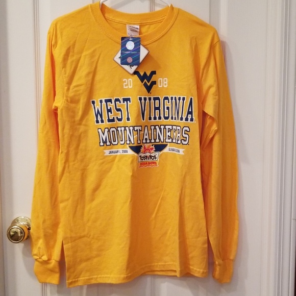 NEW! NWT 2008 Fiesta Bowl WV Mountaineers Tshirt - Picture 1 of 4